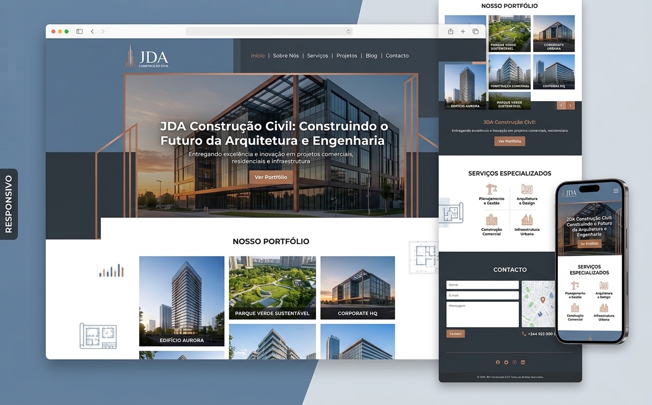 Website JDA Construção Civil